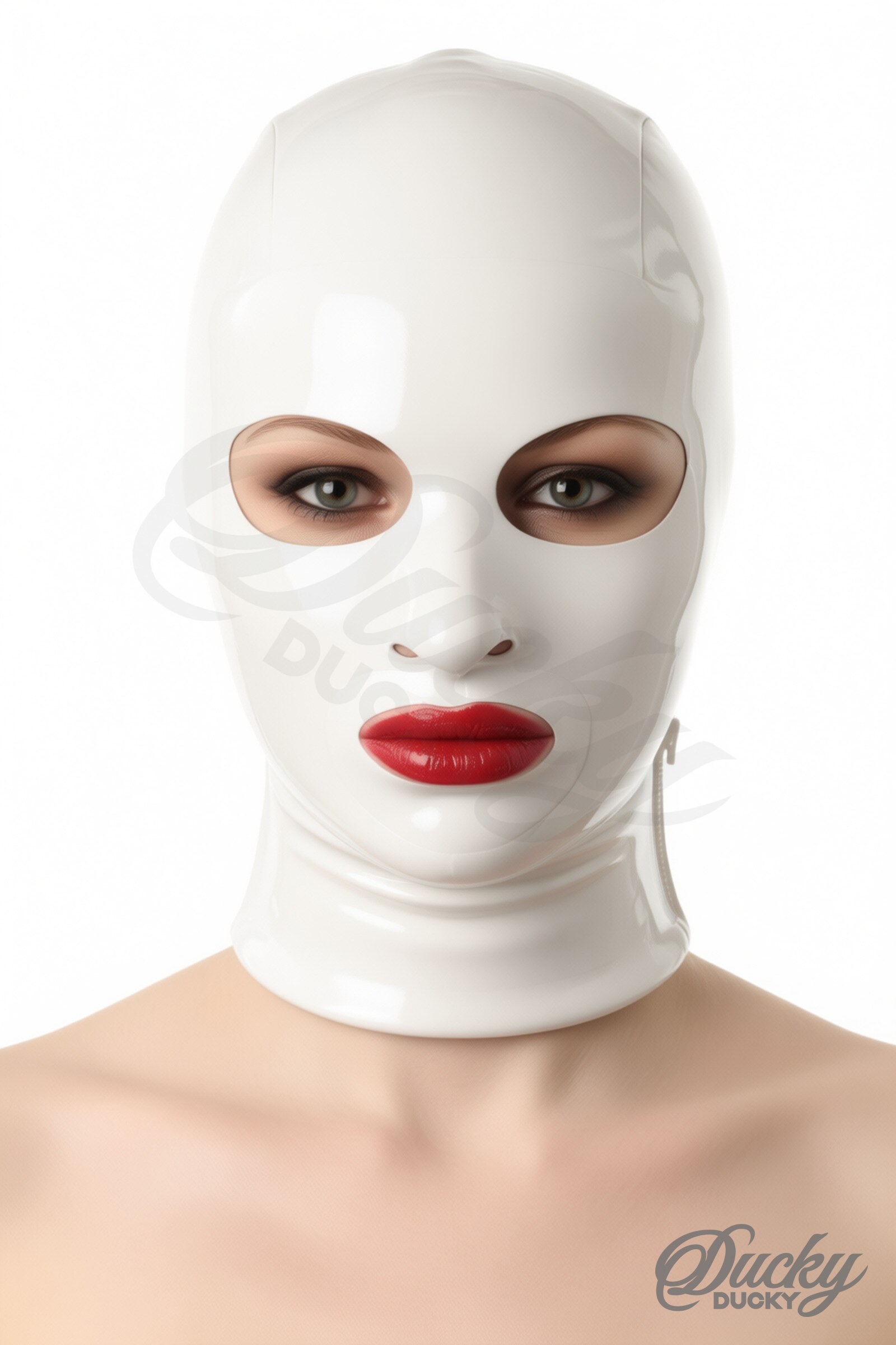 Clone – enkel latexhætte, åbne øjne og mund - Billede 2