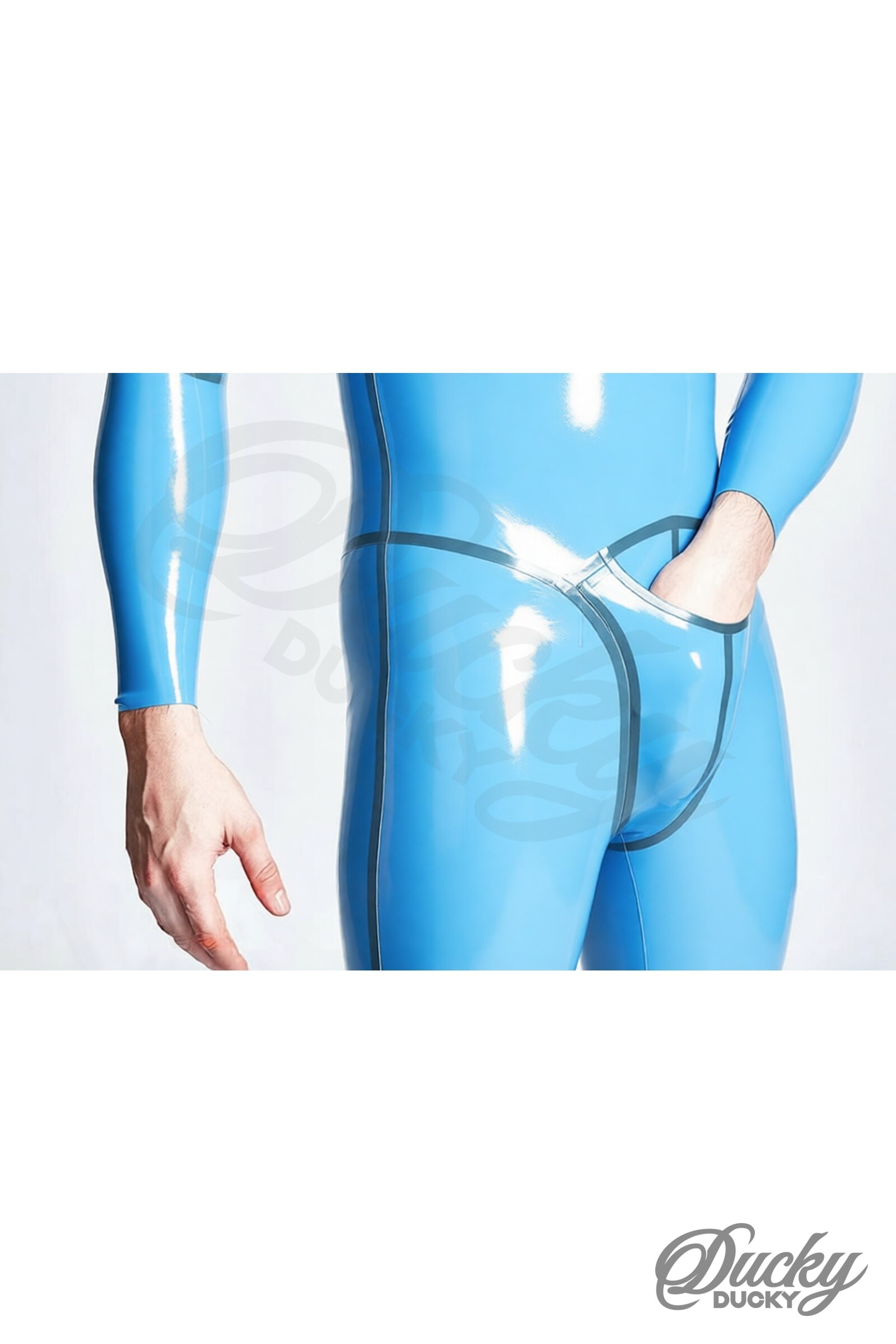 Brave – nyakon át bebújós férfi latex catsuit