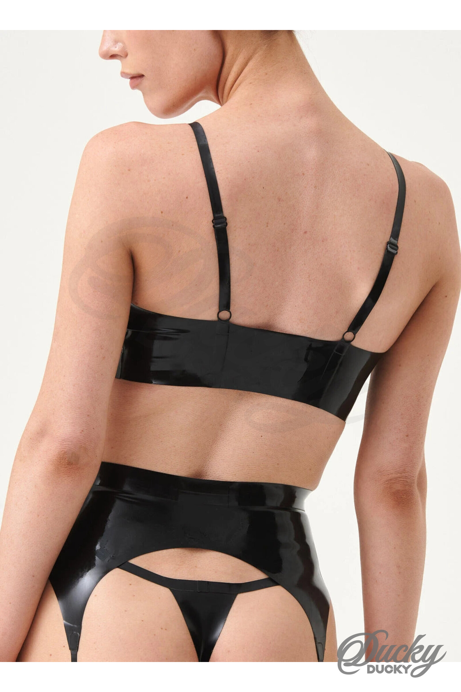 Clip – Soutien-gorge latex à boucle devant