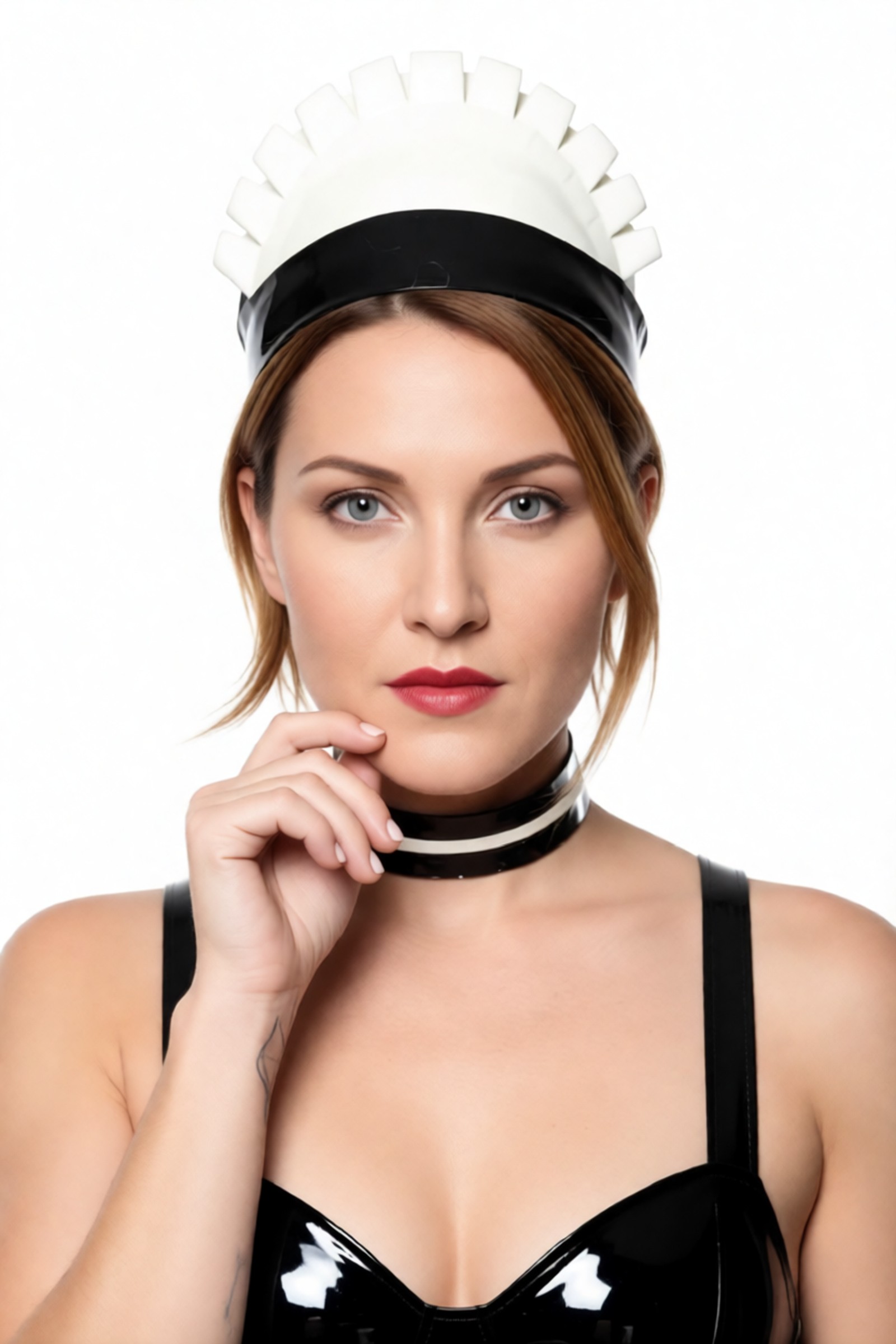 Coiffe – latex szobalány-fejdísz