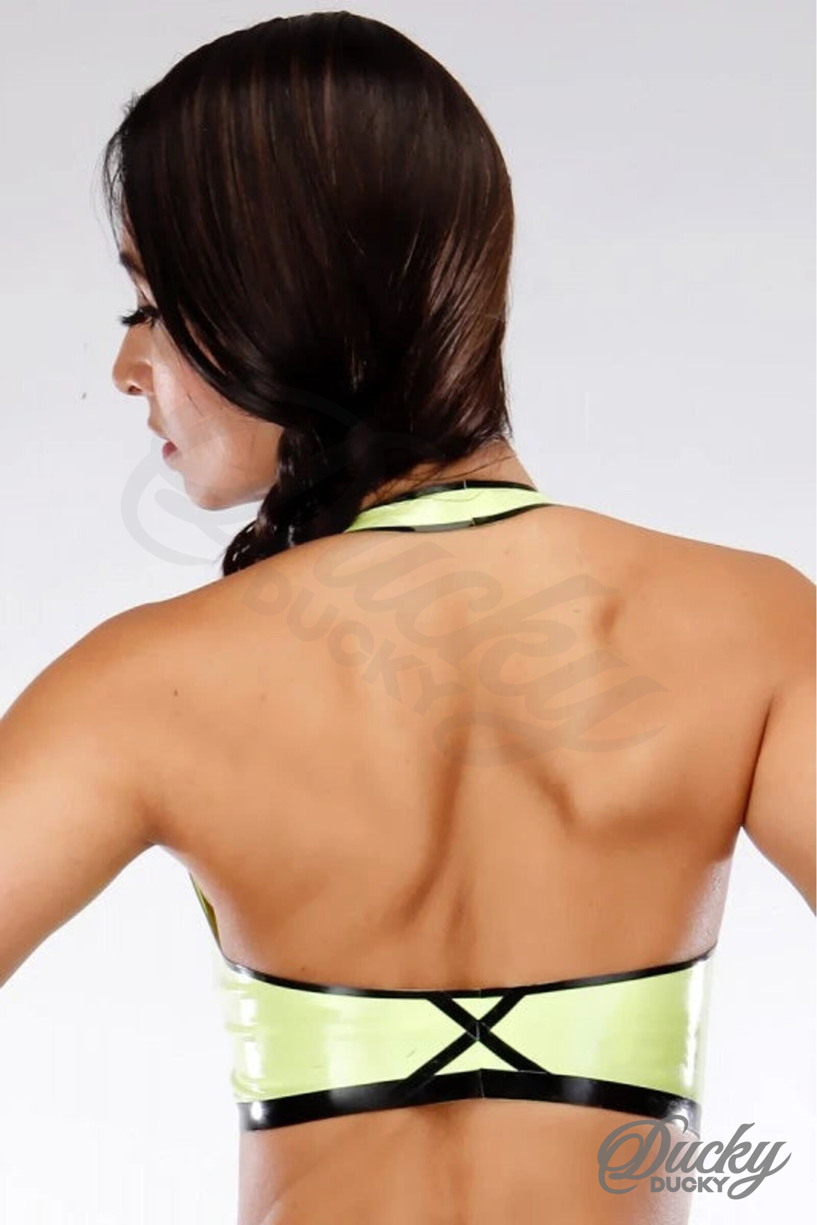 Fluo – Haut de bikini latex découpé