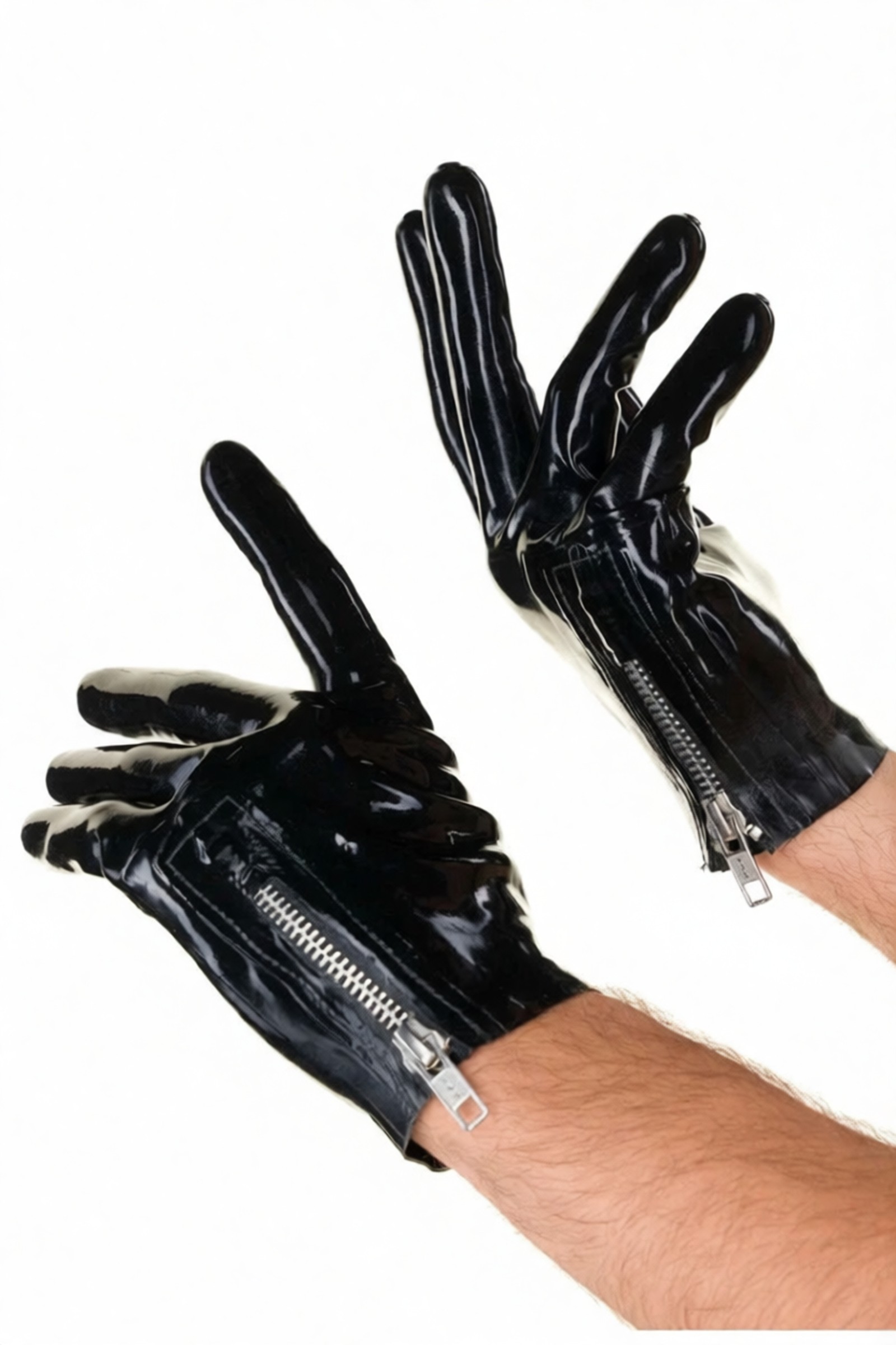 Grip – latex kesztyű csuklócipzárral