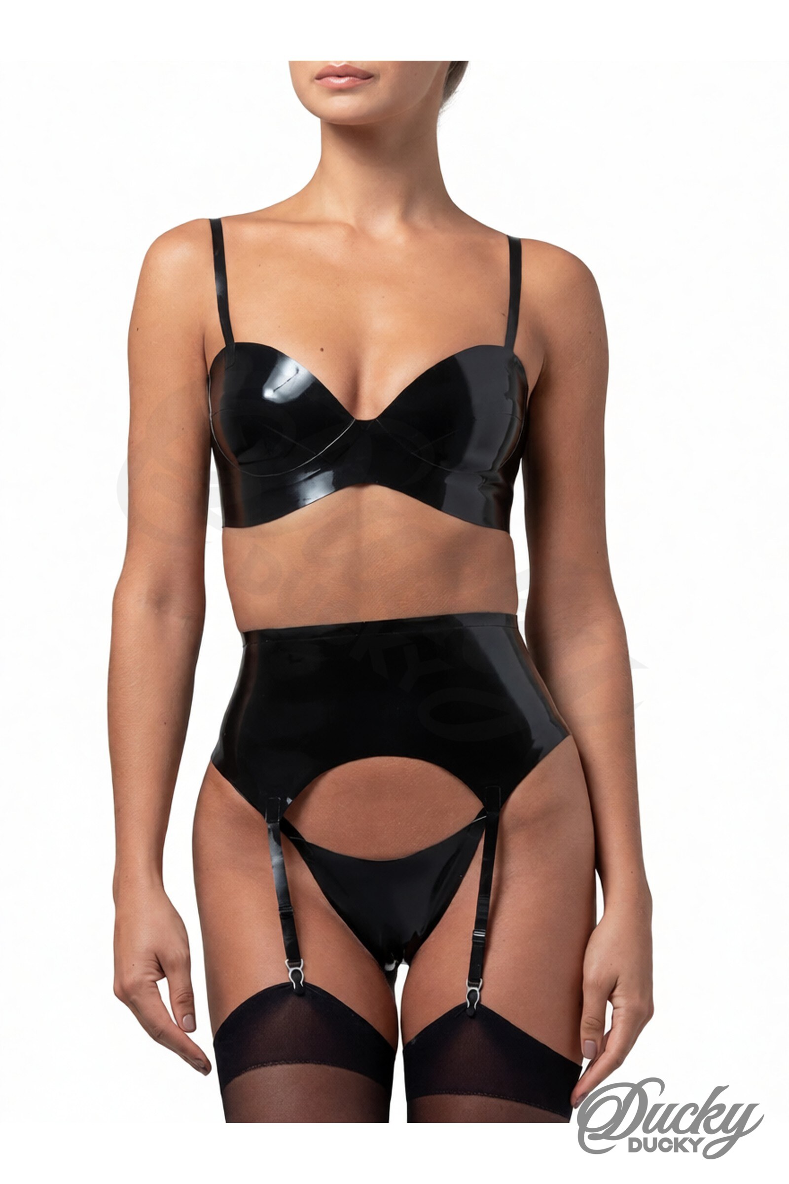 Hollywood – latex harisnyatartó öv