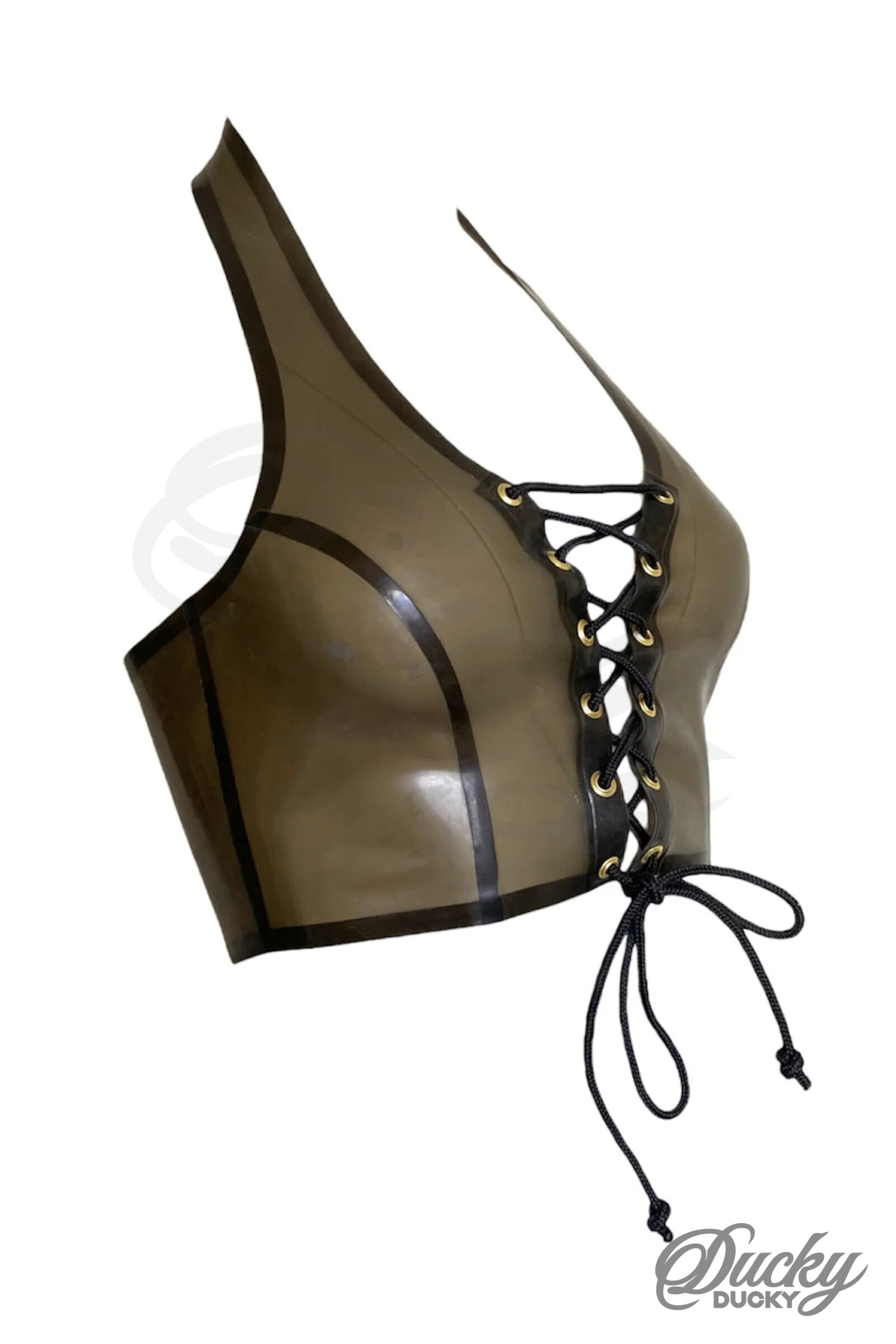 Lacy – Haut latex dos nu lacé