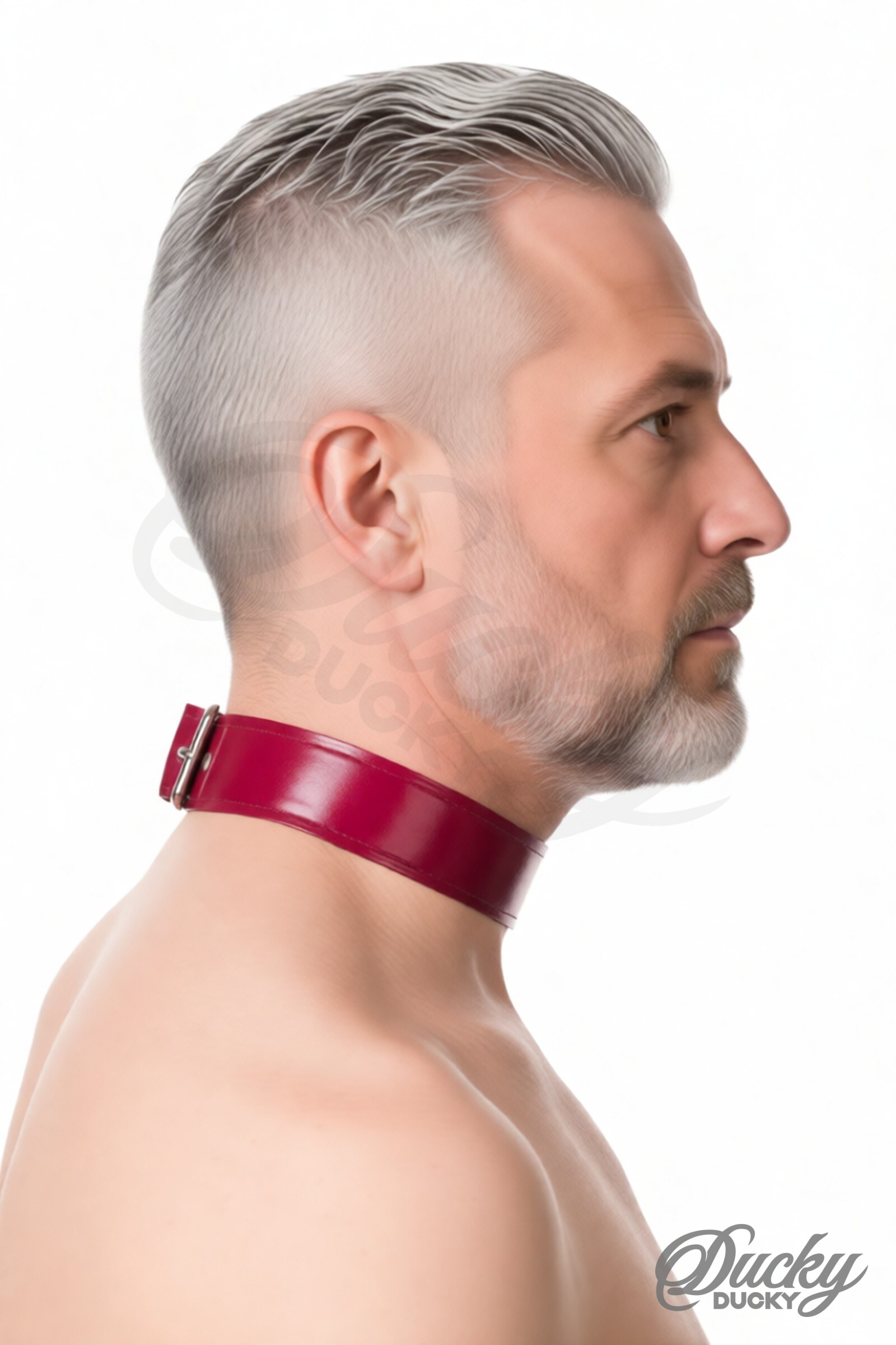 Loop – latex choker with ring