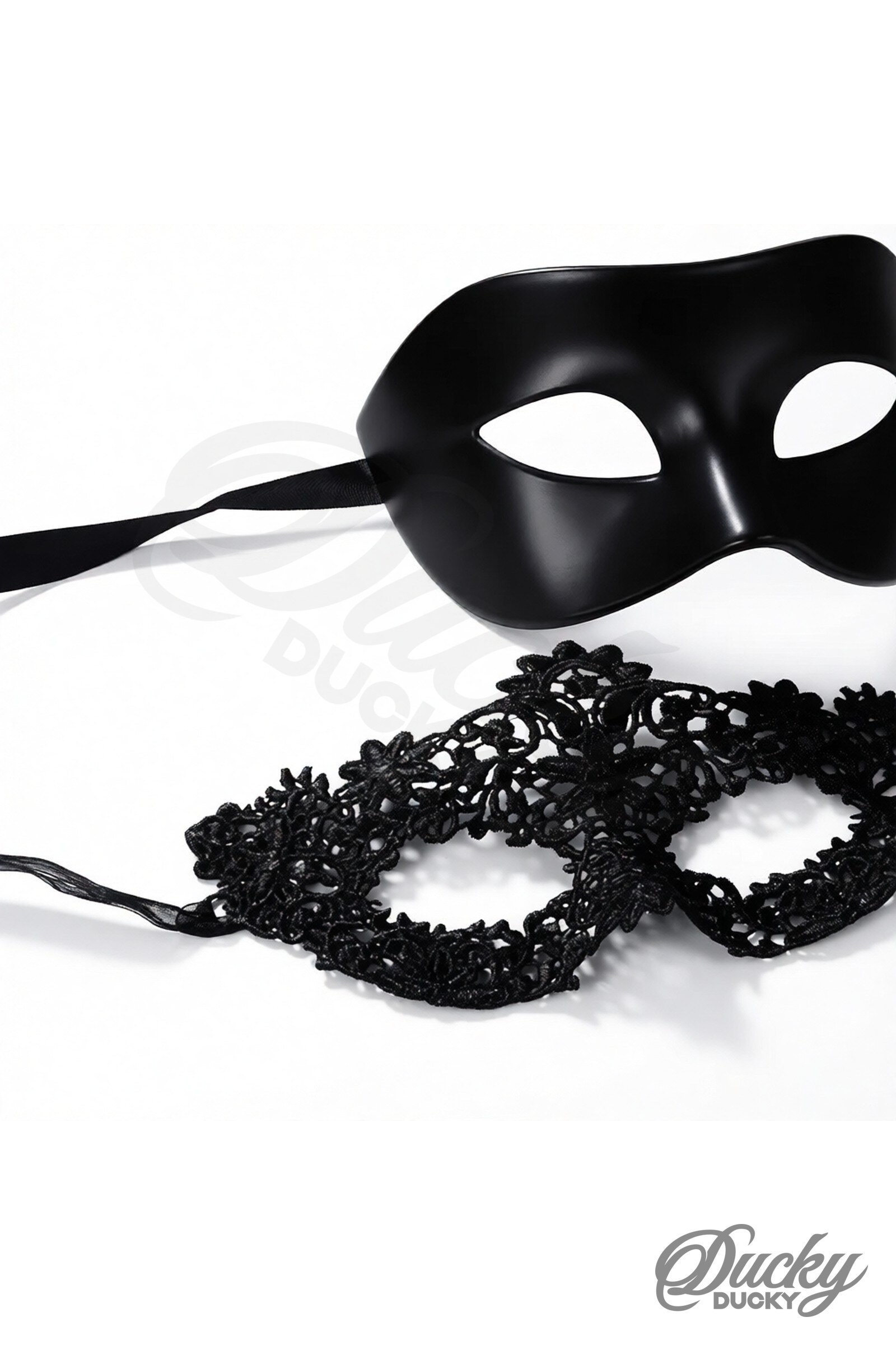 Masques loup en dentelle, lot de 2