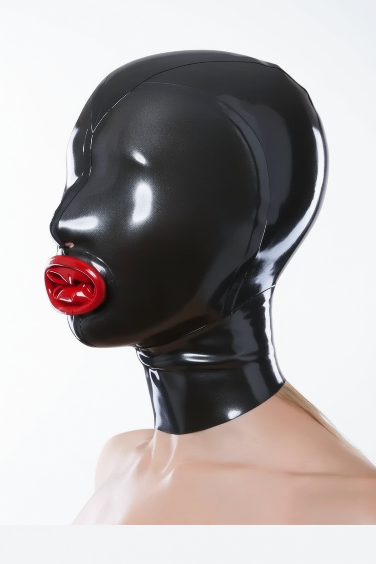 Muse – latex masker met gevormde lippen