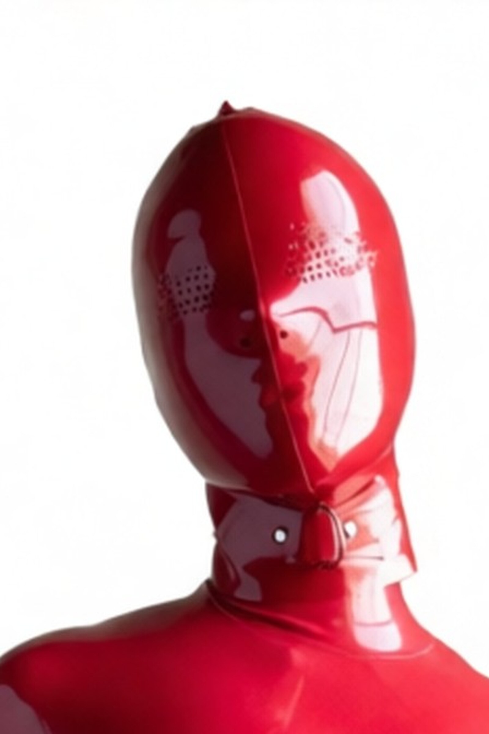 Scarlet – cagoule latex rouge intégrale