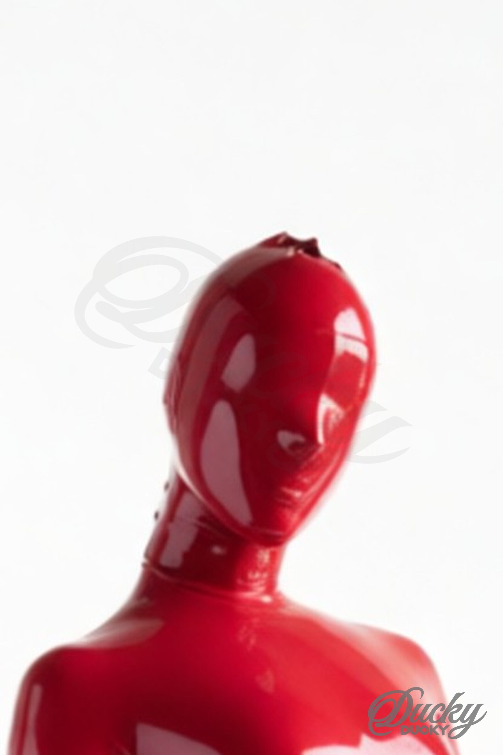 Scarlet – cagoule latex rouge intégrale