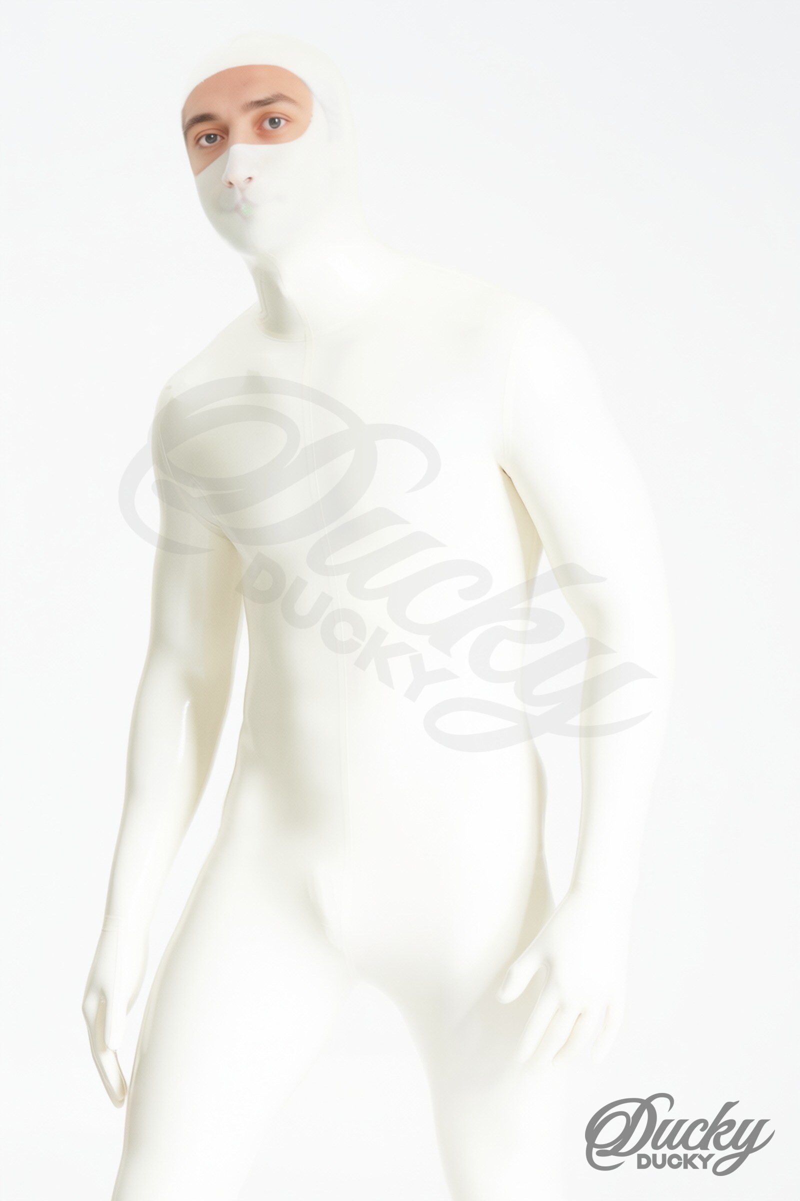 Silence – volledig bedekkend latex herenpak zonder rits - Afbeelding 2
