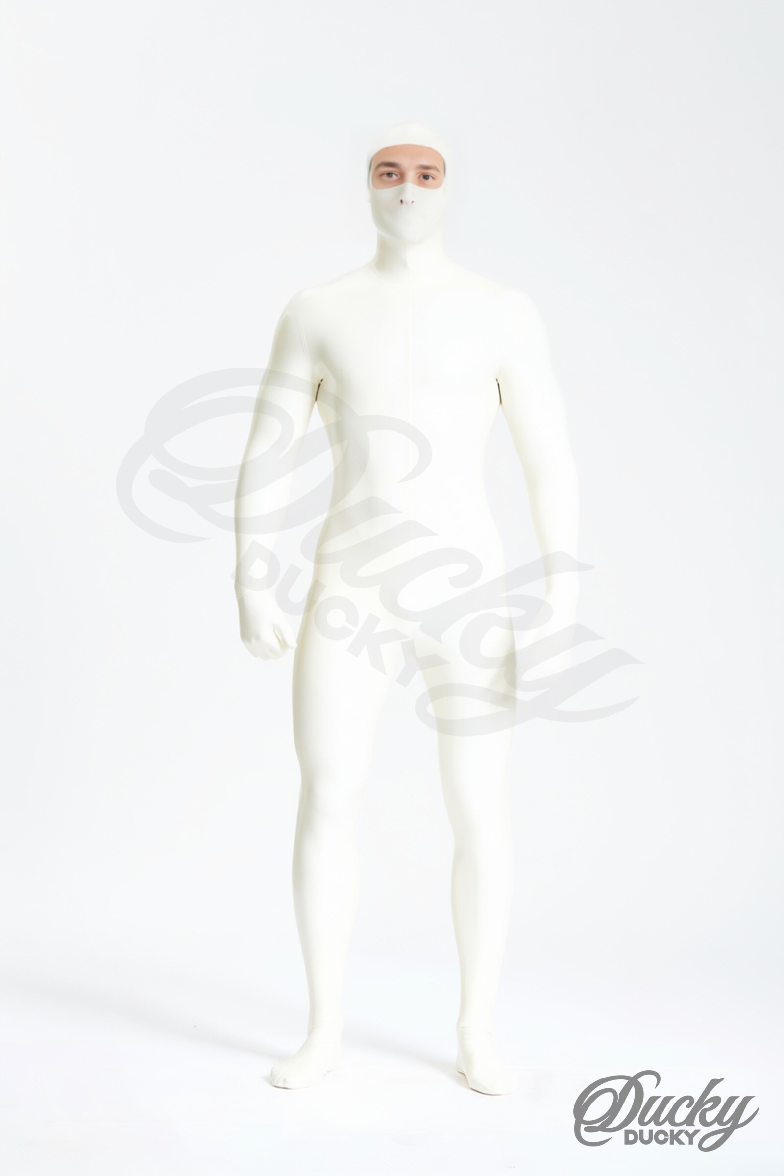 Silence – volledig bedekkend latex herenpak zonder rits - Afbeelding 3