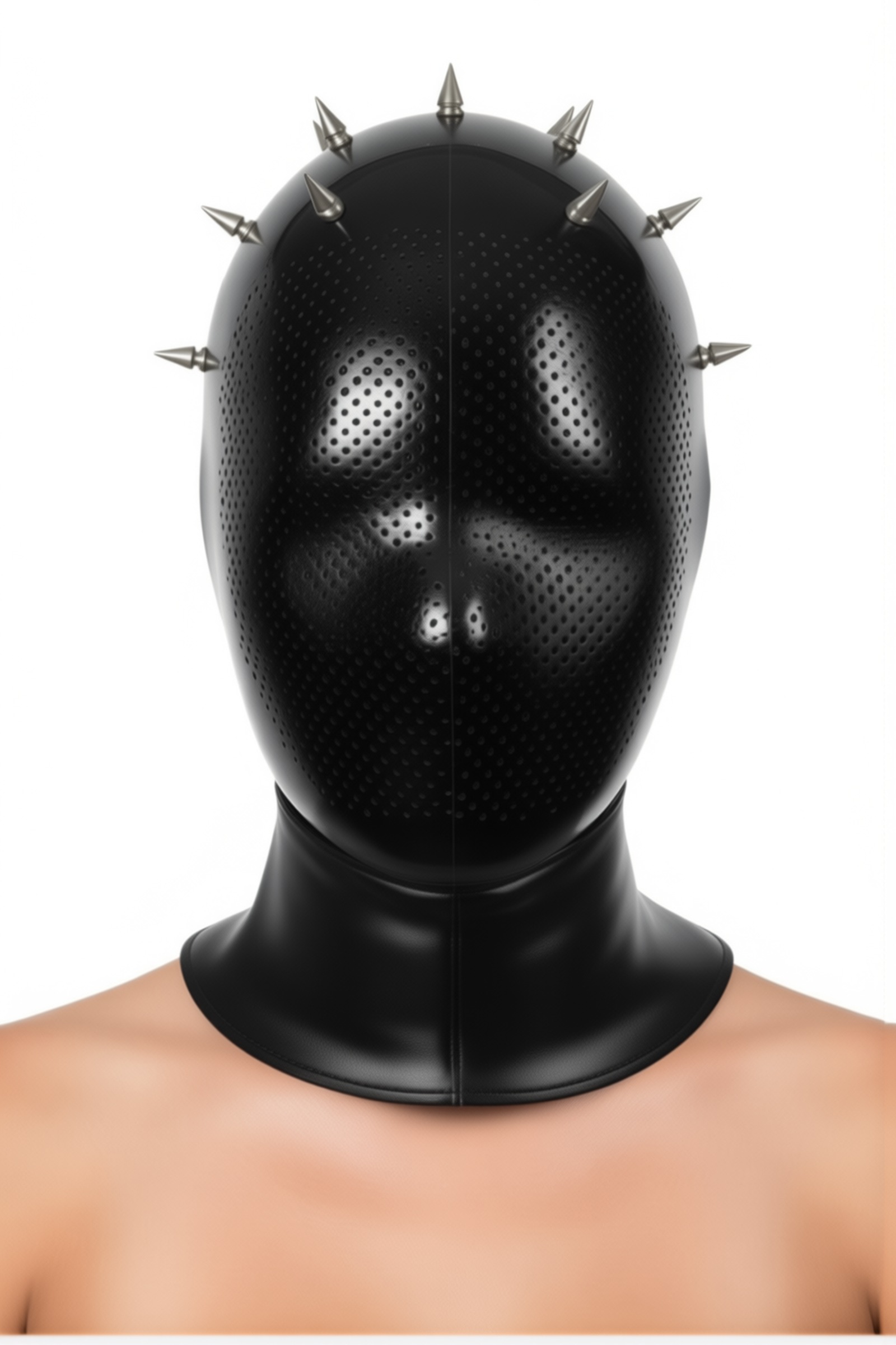 Spike – perforerad latexhuva med piggar