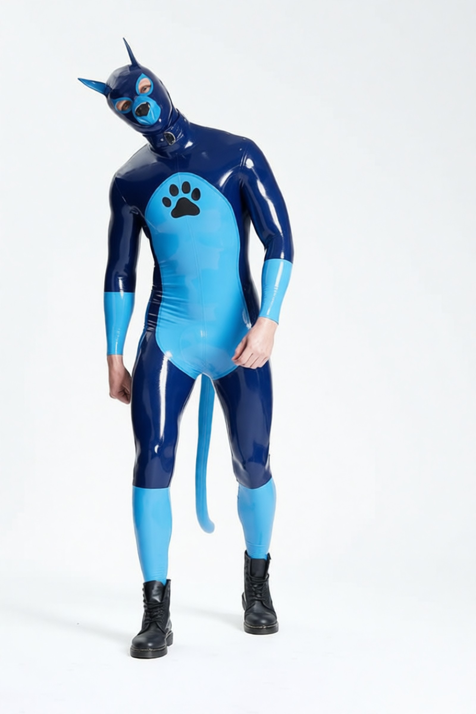 Wolfy – pánský latexový catsuit vlkodav