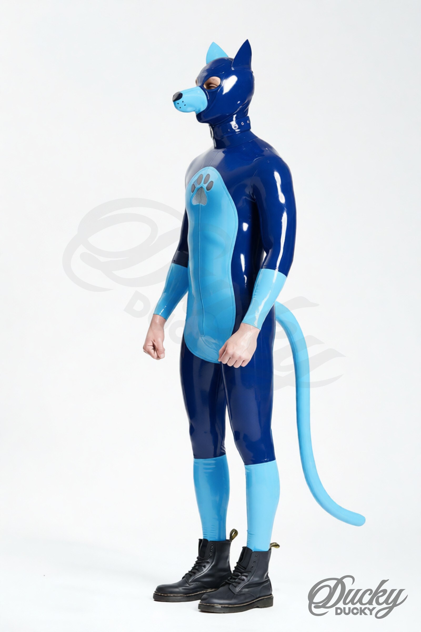 Wolfy – pánský latexový catsuit vlkodav