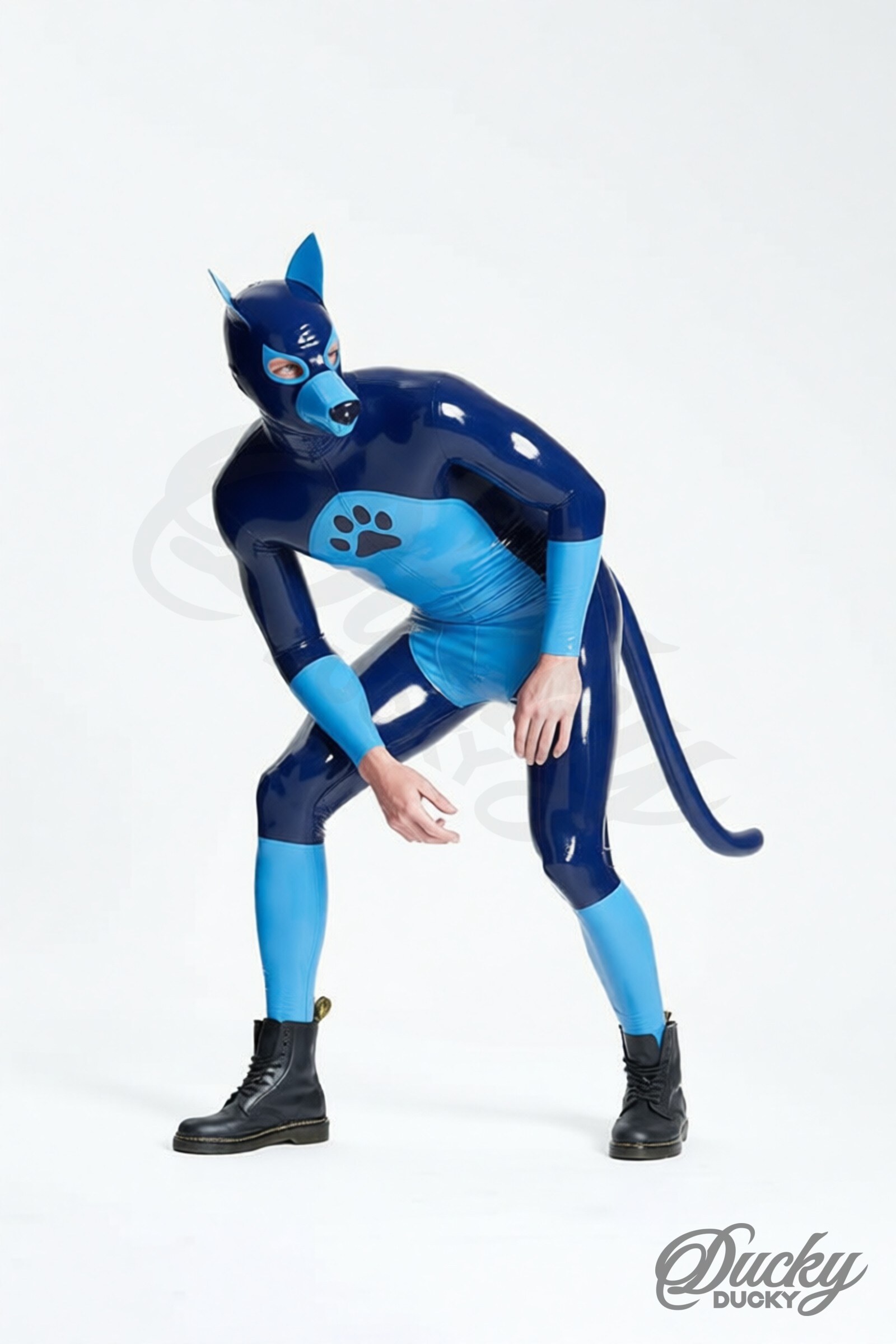 Wolfy – pánský latexový catsuit vlkodav