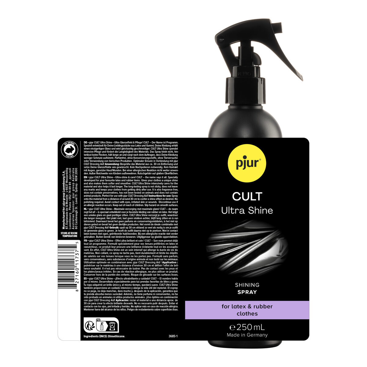 pjur CULT Ultra Shine 250 ml – back